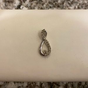 Sterling Silver and Diamond Infinity Symbol
